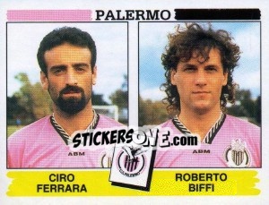 Sticker Ciro Ferrara / Roberto Biffi - Calciatori 1994-1995 - Panini