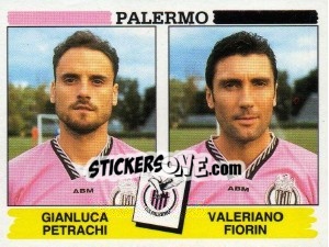 Cromo Gianluca Petrachi / Valeriano Fiorin - Calciatori 1994-1995 - Panini