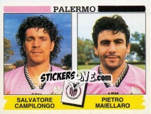 Cromo Salvatore Campilongo / Pietro Maiellaro - Calciatori 1994-1995 - Panini
