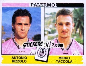 Sticker Antonio Rizzolo / Mirko Taccola - Calciatori 1994-1995 n. 473 - Panini