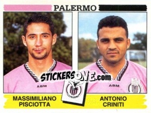 Sticker Massimiliano Pisciotta / Antonio Criniti - Calciatori 1994-1995 - Panini