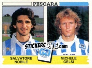 Cromo Salvatore Nobile / Michele Gelsi - Calciatori 1994-1995 - Panini