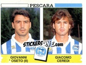 Sticker Giovanni Loseto / Giacomo Ceredi - Calciatori 1994-1995 n. 489 - Panini