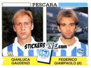 Sticker Gianlica Gaudenzi / Federico Giampaolo - Calciatori 1994-1995 n. 491 - Panini