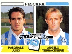 Sticker Pasquale Luiso / Angelo Terracenere - Calciatori 1994-1995 n. 492 - Panini