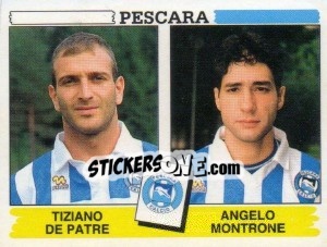 Figurina Tiziano De Patre / Angelo Montrone - Calciatori 1994-1995 - Panini