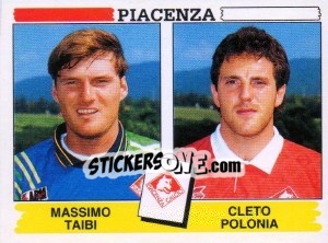 Sticker Massimo Taibi / Cleto Polonia - Calciatori 1994-1995 n. 497 - Panini