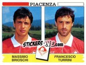 Sticker Massimo Brioschi / Francesco Turrini - Calciatori 1994-1995 - Panini