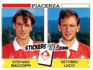 Sticker Stefano Maccoppi / Settimio Lucci - Calciatori 1994-1995 - Panini