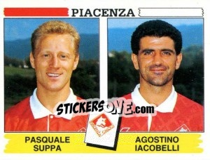 Sticker Pasquale Suppa / Agostino Iacobelli - Calciatori 1994-1995 n. 503 - Panini