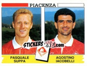 Cromo Pasquale Suppa / Agostino Iacobelli - Calciatori 1994-1995 - Panini