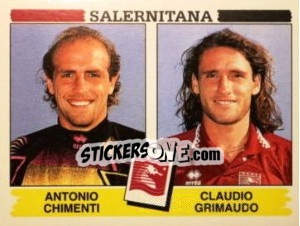 Cromo Antonio Chimenti / Claudio Grimaudo - Calciatori 1994-1995 - Panini