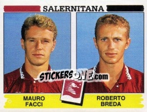 Figurina Mauro Facci / Roberto Breda - Calciatori 1994-1995 - Panini
