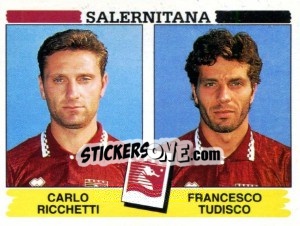 Sticker Carlo Ricchetti / Francesco Tudisco - Calciatori 1994-1995 - Panini