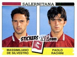 Cromo Massimiliano De Silvestro / Paolo Rachini - Calciatori 1994-1995 - Panini