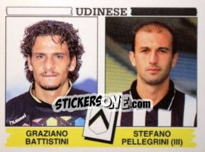 Figurina Graziano Battistini / Stefano Pellegrini - Calciatori 1994-1995 - Panini