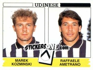 Cromo Marek Kozminski / Raffaele Ametrano - Calciatori 1994-1995 - Panini