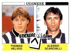 Sticker Thomas Helveg / Alessio Scarchilli - Calciatori 1994-1995 n. 519 - Panini