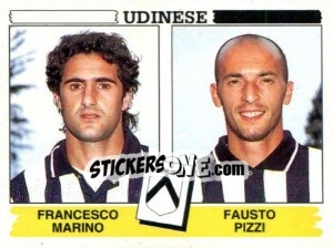 Sticker Francesco Marino / Fausto Pizzi - Calciatori 1994-1995 n. 520 - Panini