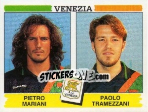 Sticker Pietro Mariani / Paolo Tramezzani - Calciatori 1994-1995 - Panini