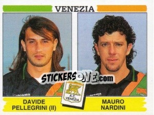 Cromo Davide Pellegrini / Mauro Nardini - Calciatori 1994-1995 - Panini