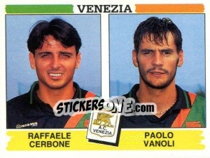 Sticker Raffaele Cerbone / Paolo Vanoli - Calciatori 1994-1995 - Panini