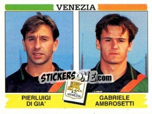 Sticker Pierluigi Di Gia' / Gabriele Ambrosetti - Calciatori 1994-1995 n. 531 - Panini
