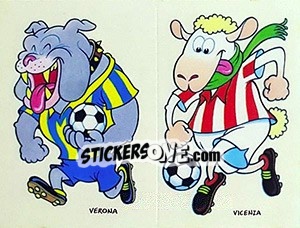 Cromo Mascotte Verona / Vicenza - Calciatori 1994-1995 - Panini