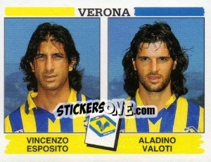 Sticker Vincenzo Esposito / Aladino Valoti - Calciatori 1994-1995 n. 536 - Panini