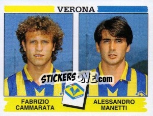 Sticker Fabrizio Cammarata / Alessandro Manetti - Calciatori 1994-1995 - Panini