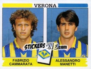 Sticker Fabrizio Cammarata / Alessandro Manetti - Calciatori 1994-1995 n. 540 - Panini