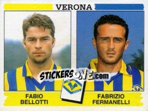 Sticker Fabio Bellotti / Fabrizio Fermanelli - Calciatori 1994-1995 n. 541 - Panini