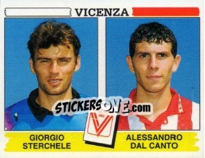 Sticker Giorgio Sterchele / Alessandro Dal Canto - Calciatori 1994-1995 n. 544 - Panini