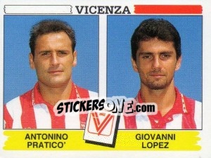 Sticker Antonino Pratico' / Giovanni Lopez - Calciatori 1994-1995 n. 546 - Panini