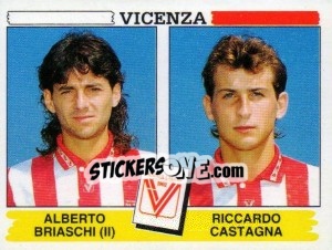 Sticker Alberto Briaschi / Riccardo Castagna - Calciatori 1994-1995 - Panini