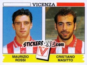 Sticker Maurizio Rossi / Cristiano Masitto - Calciatori 1994-1995 n. 550 - Panini