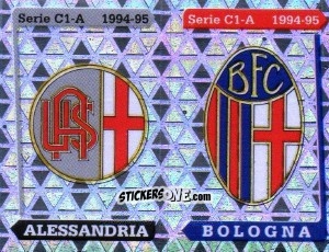 Sticker Stemma Alessandria / Bologna - Calciatori 1994-1995 n. 552 - Panini
