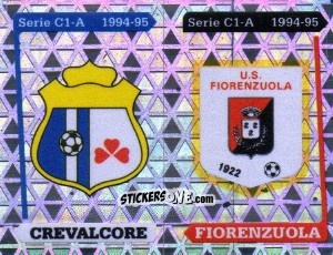 Sticker Stemma Crevalcore / Fiorenzuola - Calciatori 1994-1995 n. 558 - Panini