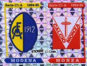 Sticker Stemma Modena / Monza - Calciatori 1994-1995 n. 564 - Panini