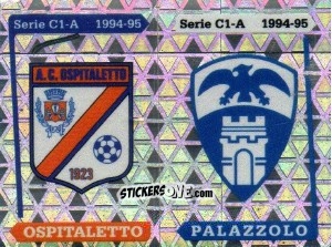 Sticker Stemma Ospitaletto / Palazzolo - Calciatori 1994-1995 n. 567 - Panini
