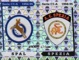 Sticker Stemma Spal / Spezia - Calciatori 1994-1995 n. 576 - Panini
