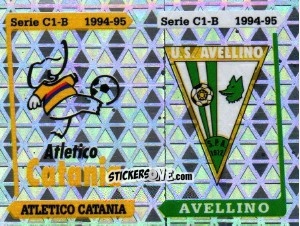 Sticker Stemma Atletico Catania / Avellino - Calciatori 1994-1995 n. 579 - Panini