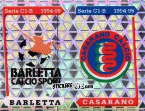 Sticker Stemma Barletta / Casarano - Calciatori 1994-1995 n. 582 - Panini