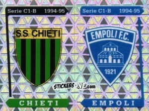 Sticker Stemma Chieti / Empoli - Calciatori 1994-1995 n. 585 - Panini