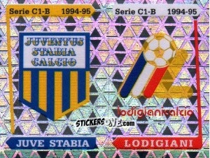 Sticker Stemma Juve Stabia / Lodigiani - Calciatori 1994-1995 n. 591 - Panini