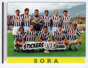 Figurina Squadra Sora - Calciatori 1994-1995 - Panini