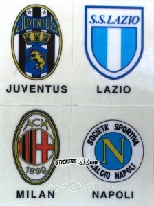 Sticker Juventus / Lazio / Milan / Napoli - Calciatori 1994-1995 n. PL3 - Panini