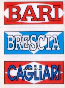 Sticker Bari / Brescia / Cagliari - Calciatori 1994-1995 n. PN1 - Panini