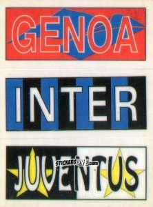 Sticker Genoa / Inter / Juventus - Calciatori 1994-1995 n. PN3 - Panini