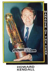 Figurina Howard Kendall - UK Football 1985-1986 - Panini